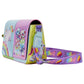 Loungefly x Lisa Frank Glitter Colour Block Crossbody Bag - GeekCore