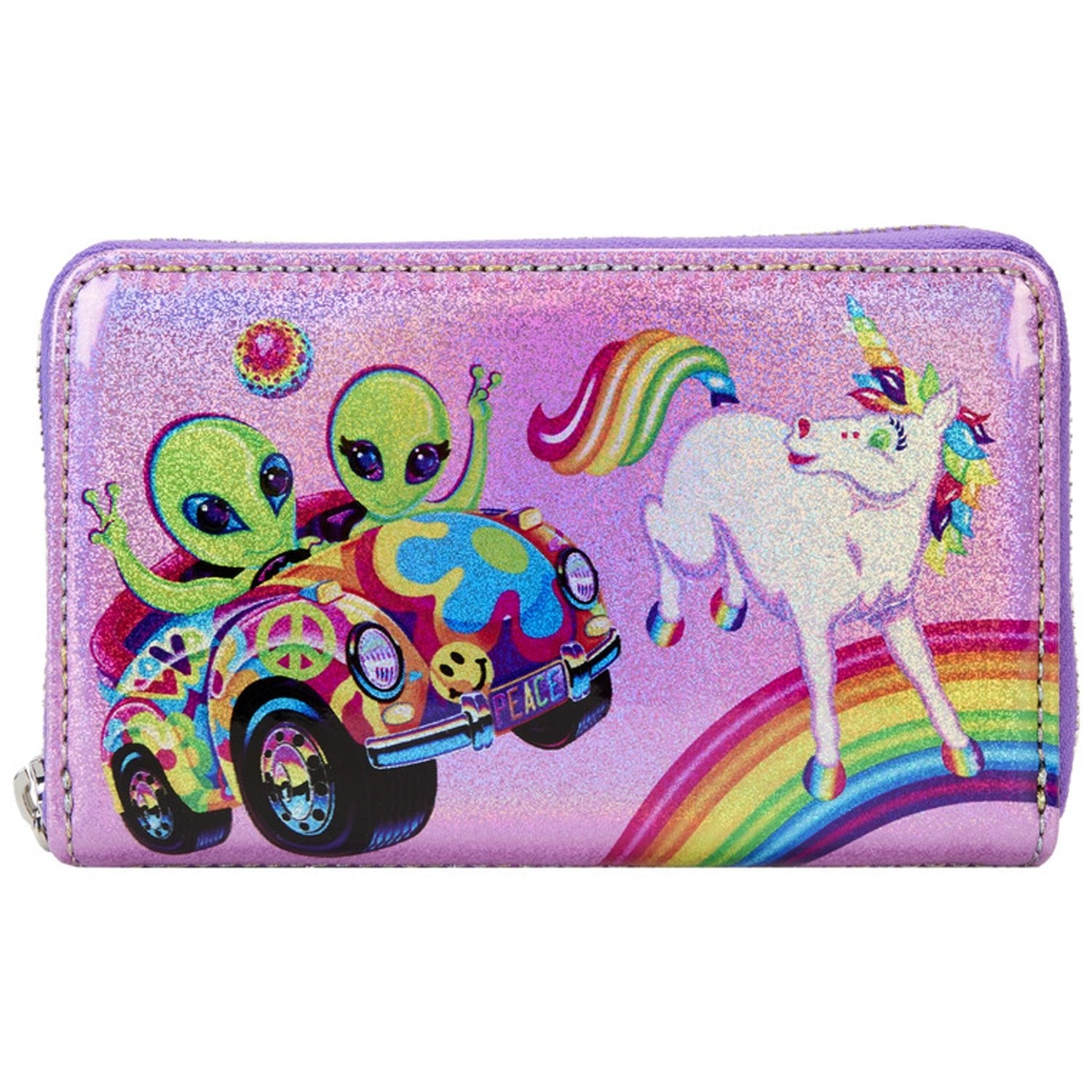 Loungefly x Lisa Frank Glitter Colour Block Wallet - GeekCore