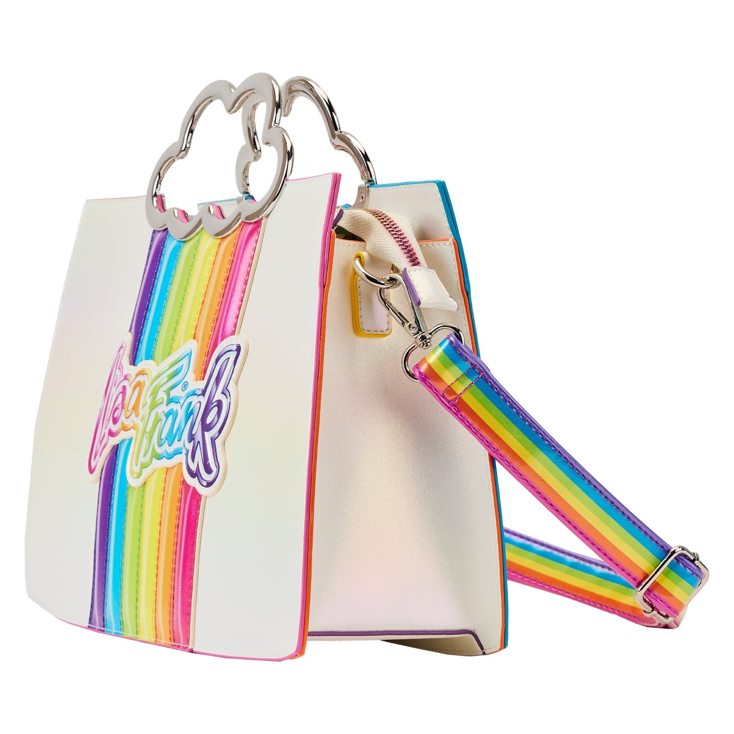 Loungefly x Lisa Frank Rainbow Cloud Crossbody Bag - GeekCore