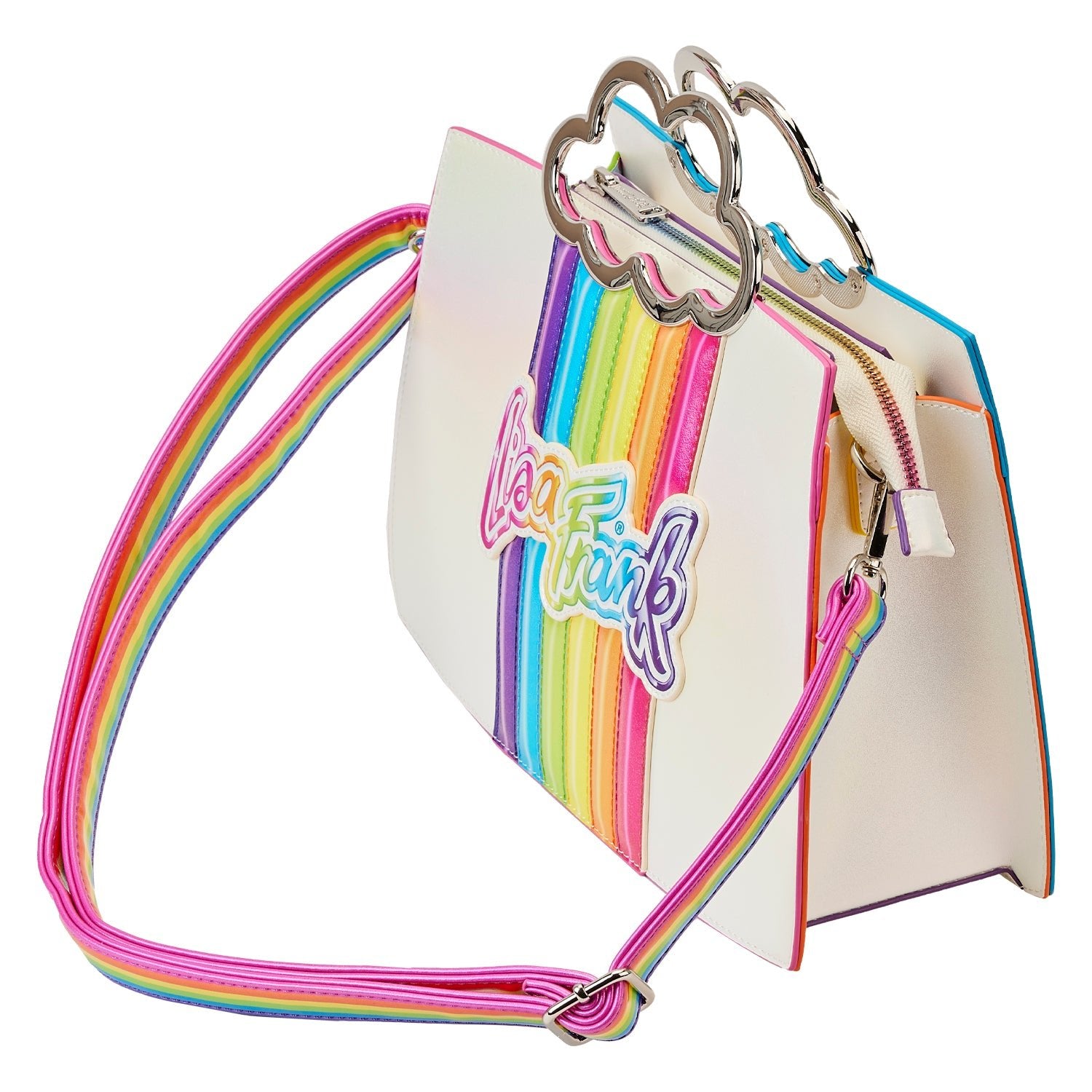 Loungefly x Lisa Frank Rainbow Cloud Crossbody Bag - GeekCore