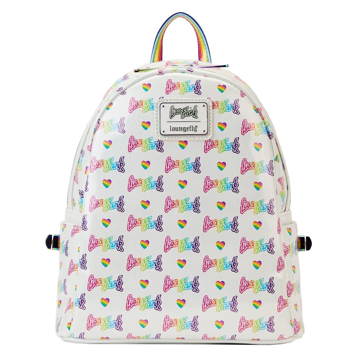 Loungefly x Lisa Frank Rainbow Heart Mini Backpack - GeekCore