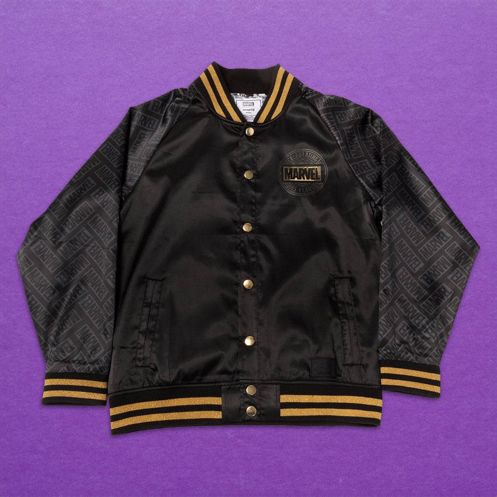 Loungefly x Marvel 85th Anniversary Satin Bomber Jacket - GeekCore