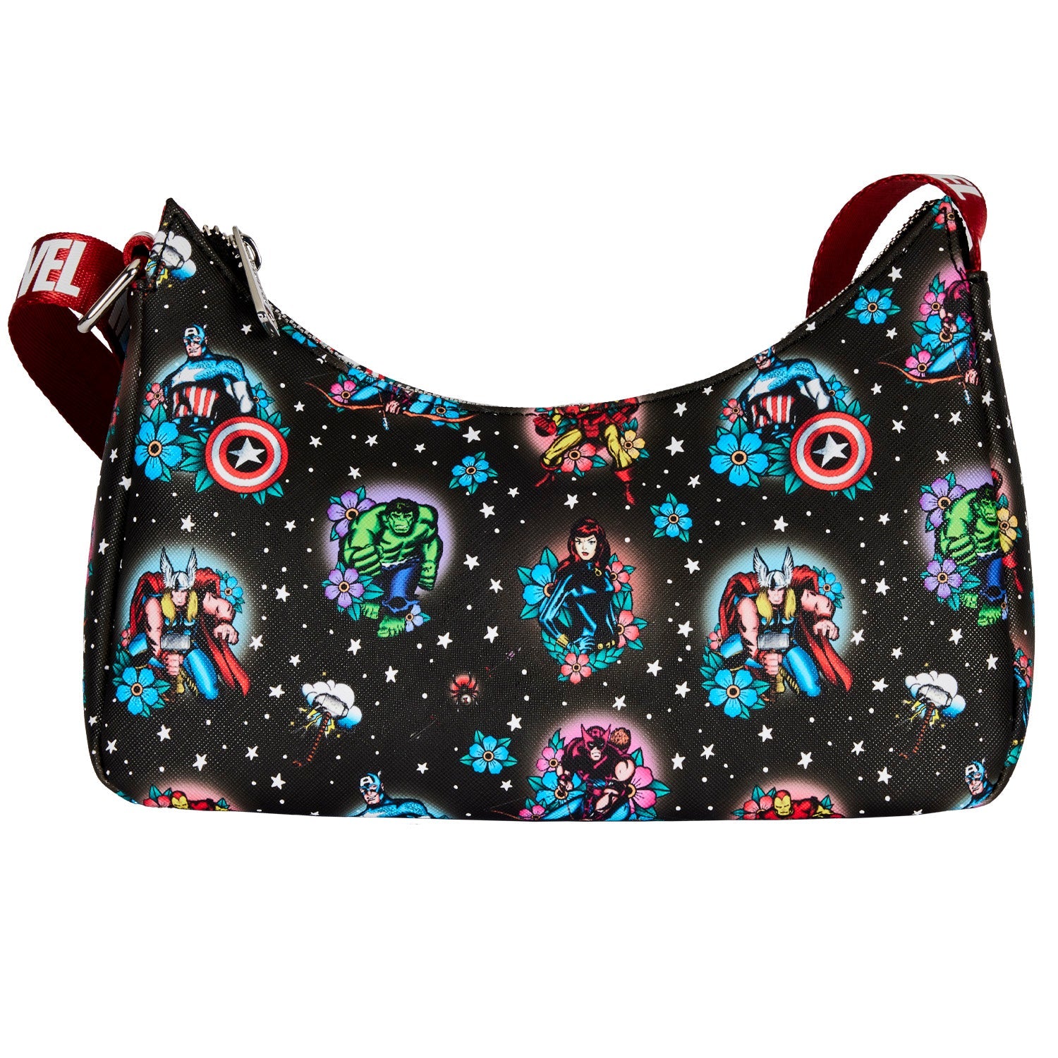 Loungefly x Marvel Avengers Tattoo Shoulder Bag - GeekCore