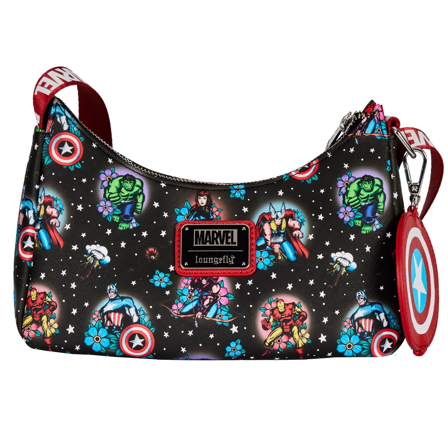 Loungefly x Marvel Avengers Tattoo Shoulder Bag - GeekCore