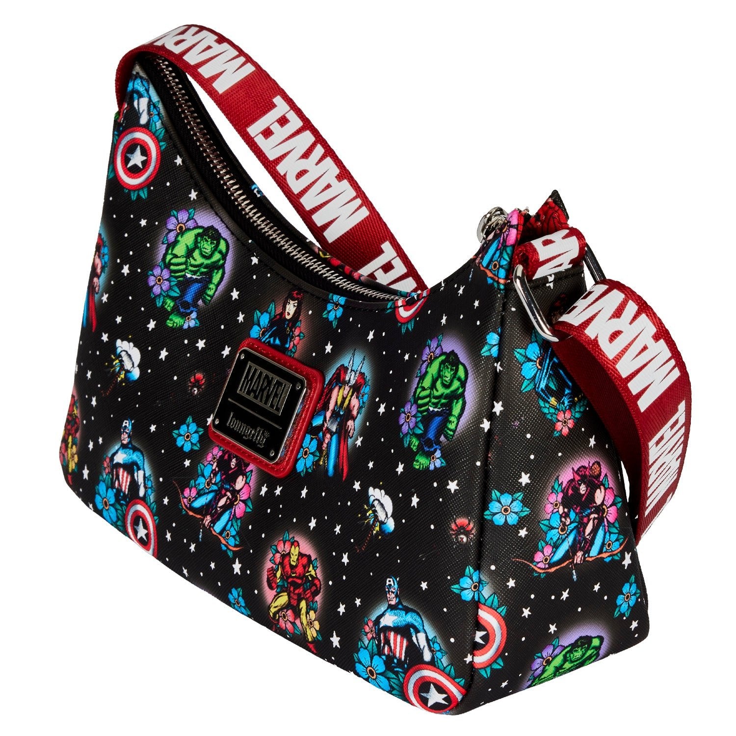 Loungefly x Marvel Avengers Tattoo Shoulder Bag - GeekCore