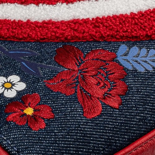 Loungefly x Marvel Captain America 80th Anniversary Floral Shield Crossbody Bag - GeekCore