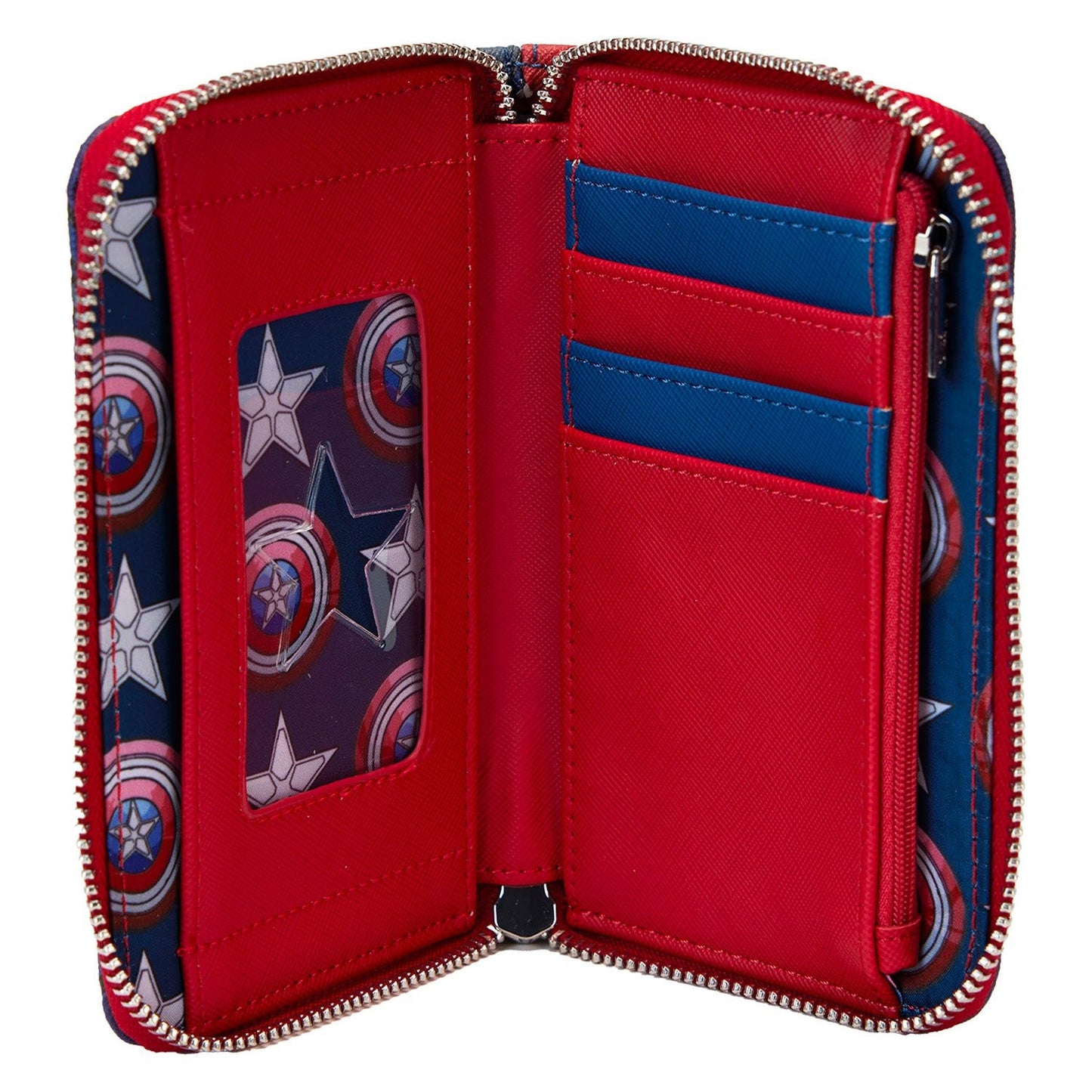 Loungefly x Marvel Captain America Brave New World Zip Around Wallet - GeekCore