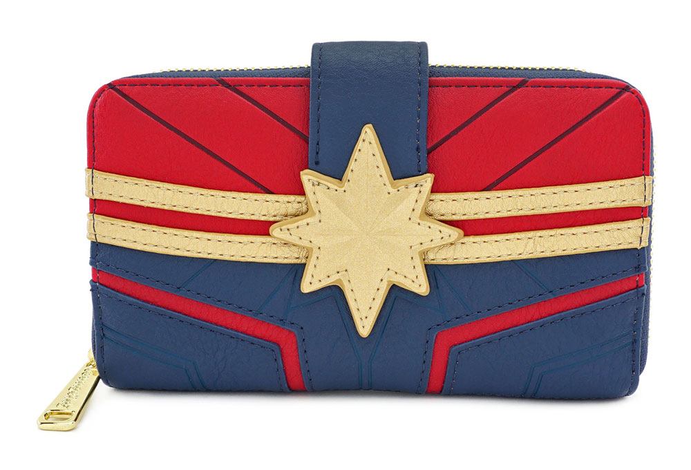 Loungefly x Marvel Captain Marvel Zip Around Purse - GeekCore