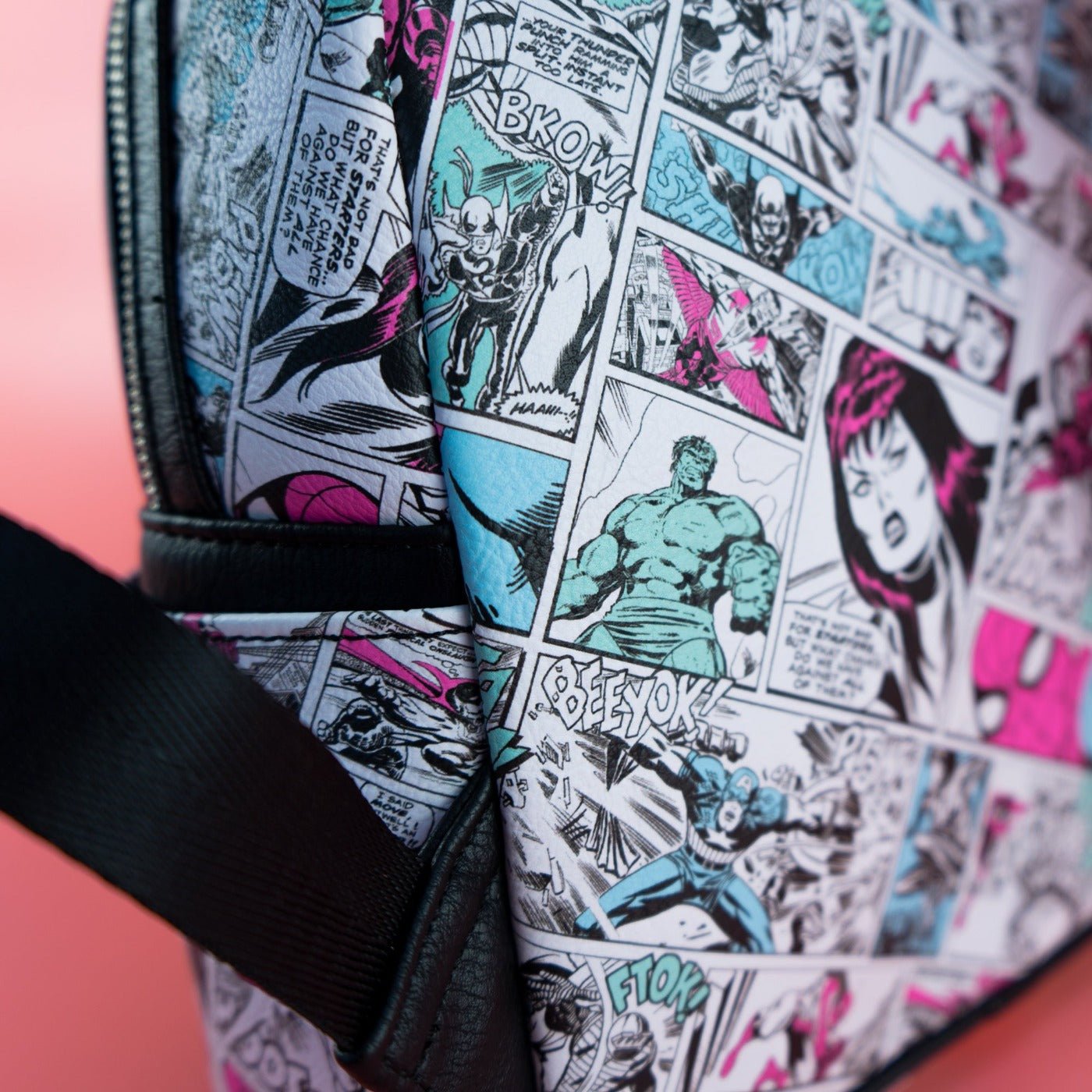 Loungefly x Marvel Classic Comic Strip Print Mini Backpack - GeekCore