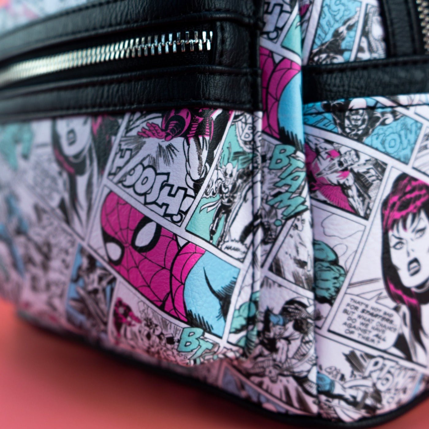 Loungefly x Marvel Classic Comic Strip Print Mini Backpack - GeekCore