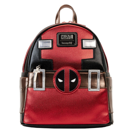 Loungefly x Marvel Deadpool Metallic Collection Cosplay Mini Backpack - GeekCore