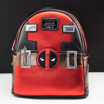 Loungefly x Marvel Deadpool Metallic Collection Cosplay Mini Backpack - GeekCore