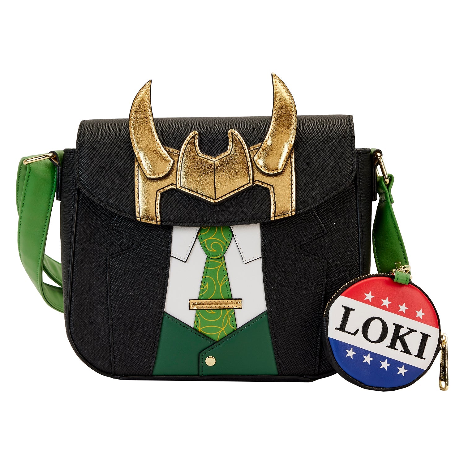 Loungefly x Marvel Loki For President Cosplay Crossbody Bag - GeekCore