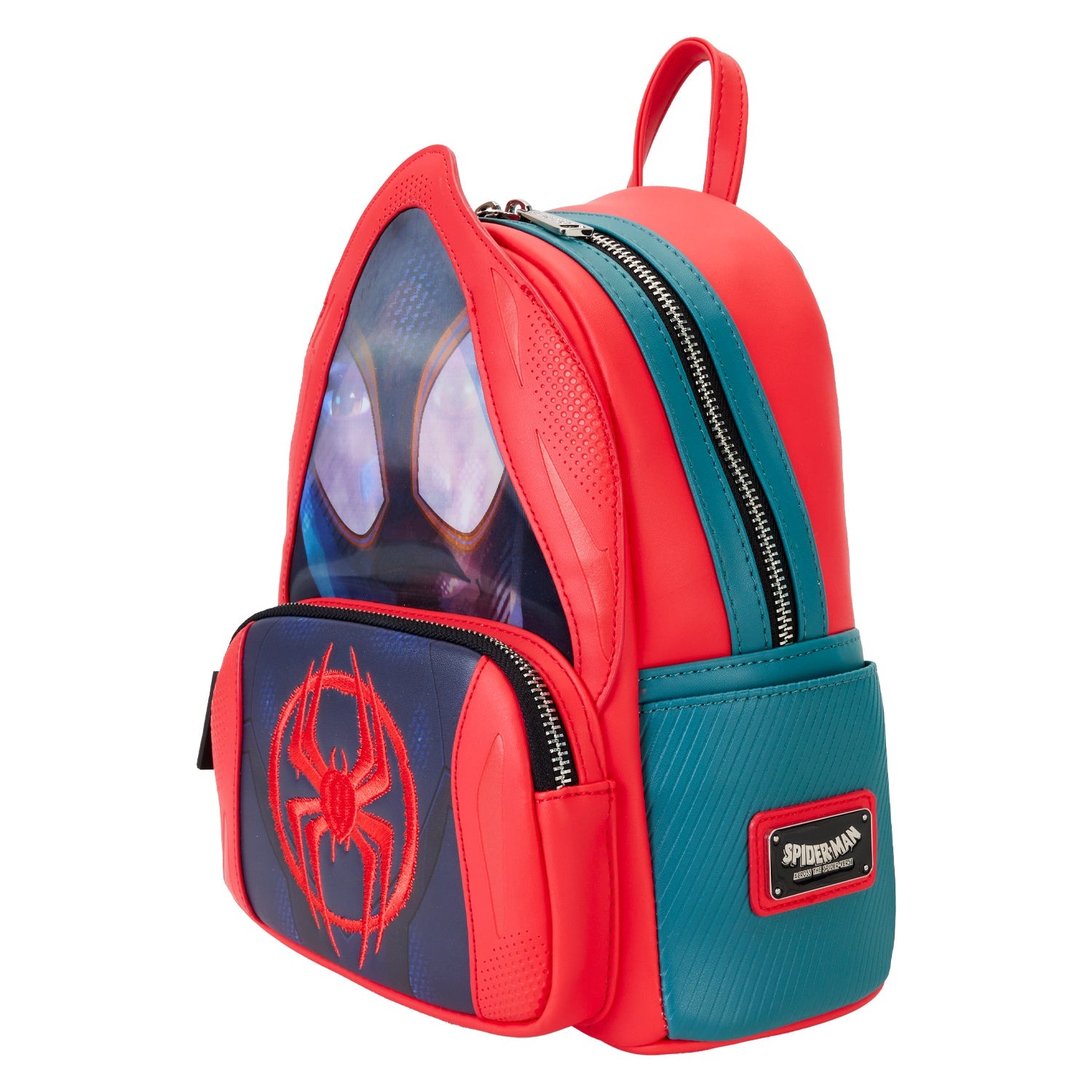 Loungefly x Marvel Spider - Verse Miles Morales Hoodie Cosplay Mini Backpack - GeekCore