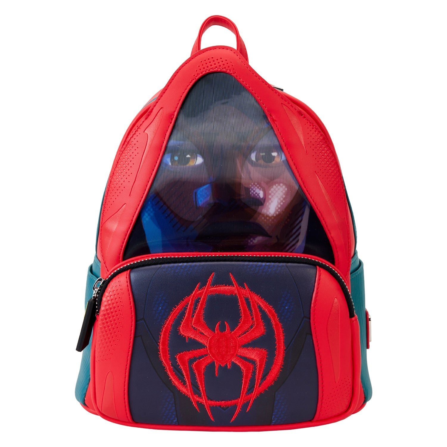 Loungefly x Marvel Spider - Verse Miles Morales Hoodie Cosplay Mini Backpack - GeekCore