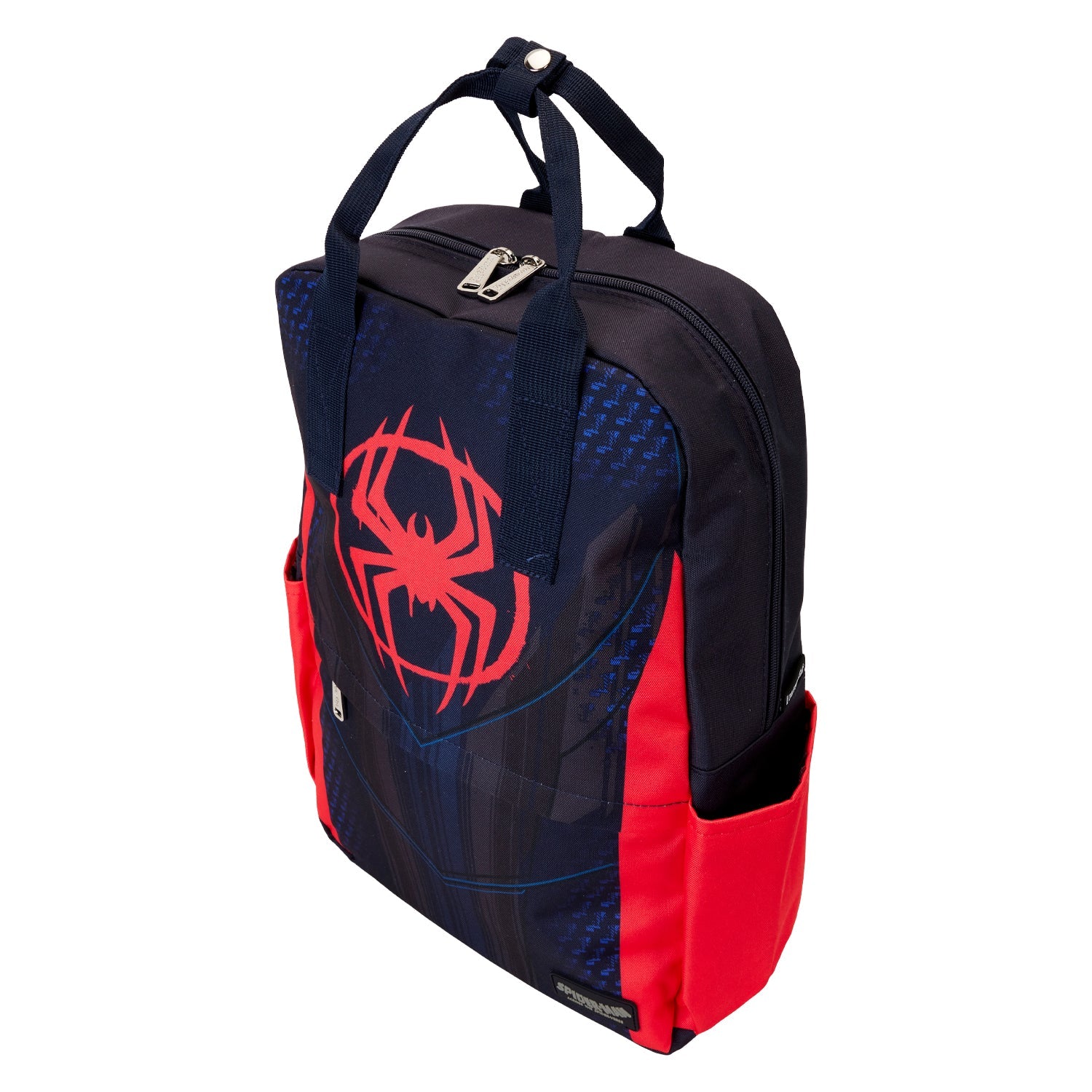 Loungefly x Marvel Spider - Verse Miles Morales Suit Full Size Nylon Backpack - GeekCore