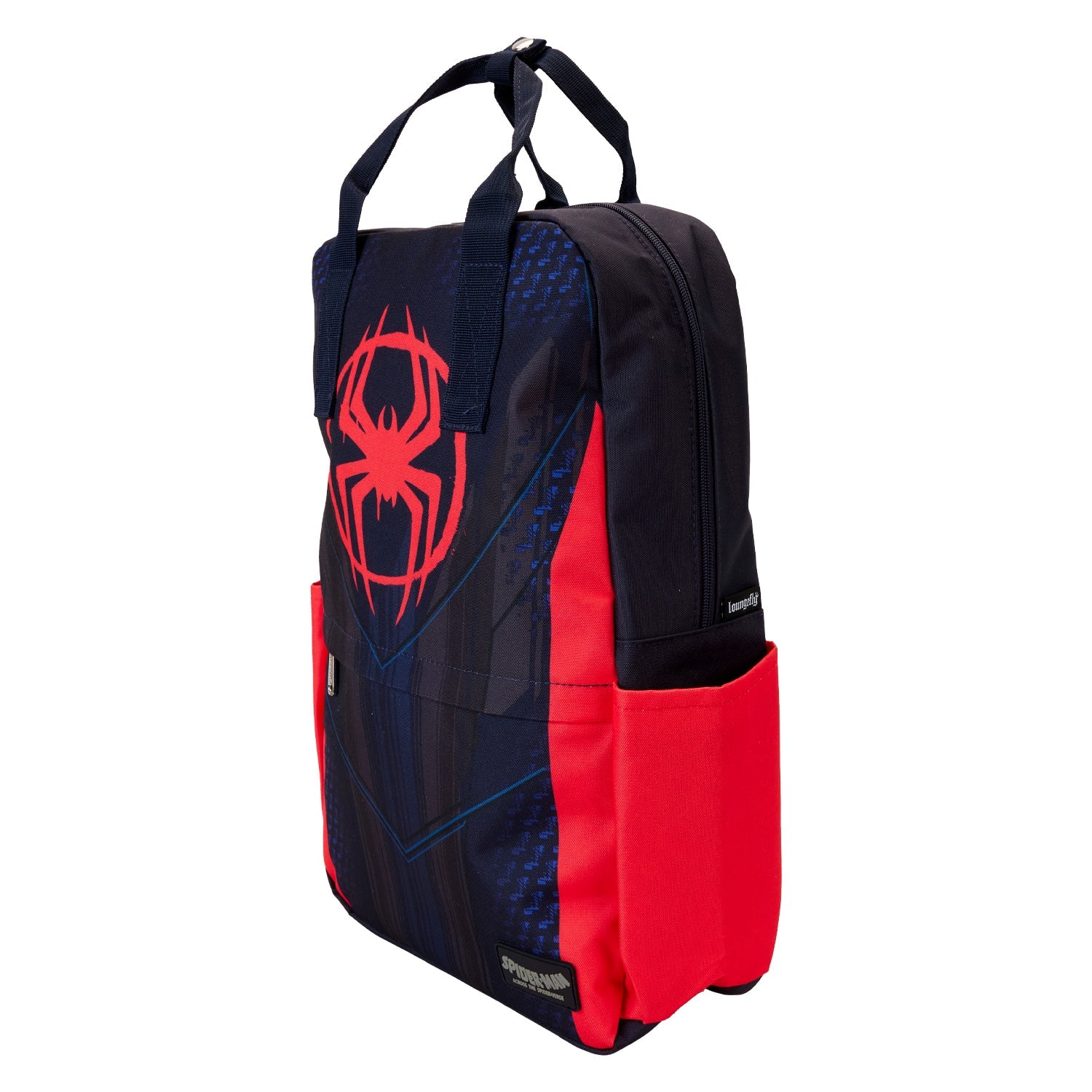 Loungefly x Marvel Spider - Verse Miles Morales Suit Full Size Nylon Backpack - GeekCore