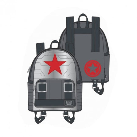 Loungefly x Marvel Winter Soldier Mini Backpack - GeekCore