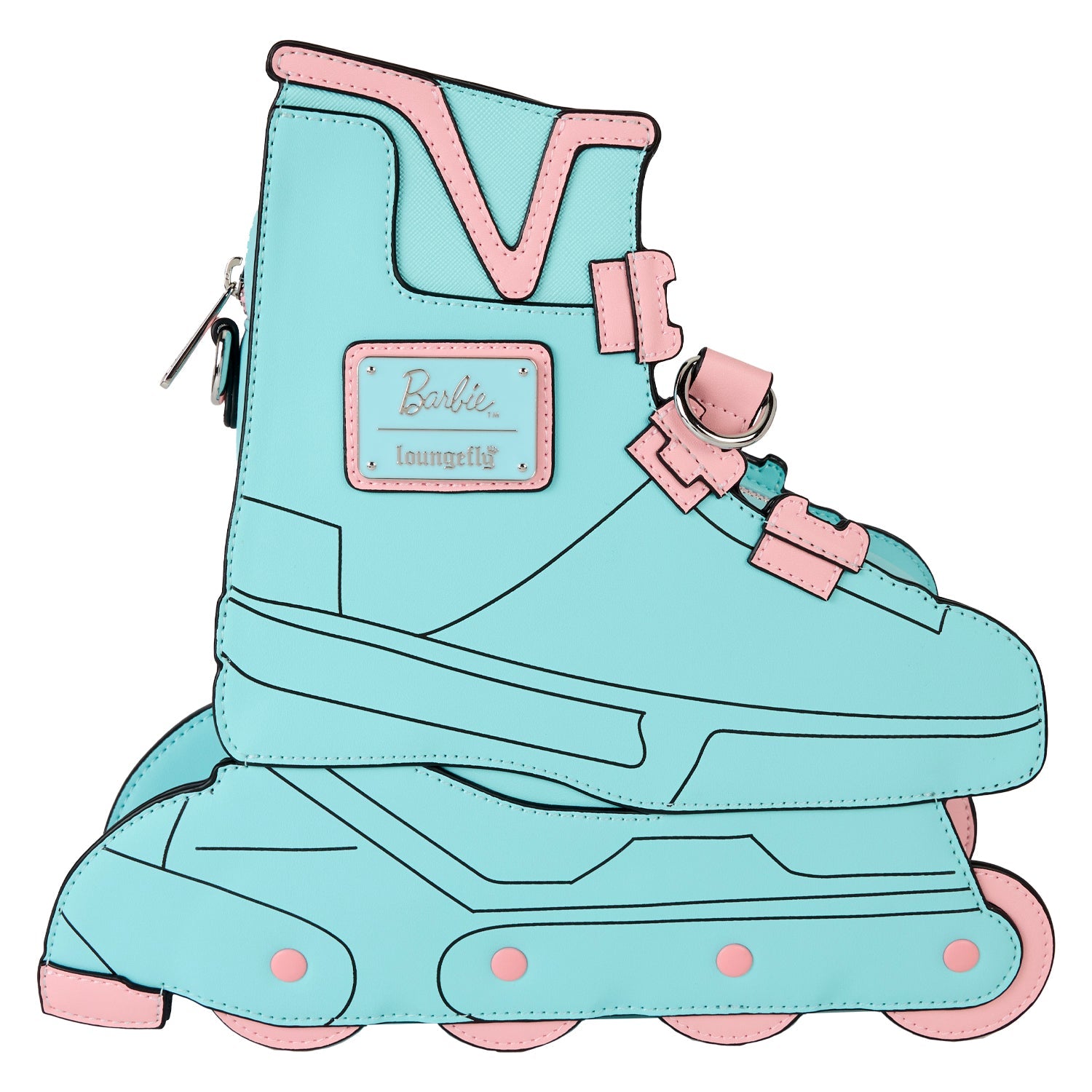 Loungefly x Mattel Classic Barbie Figural Skate Crossbody Bag - GeekCore