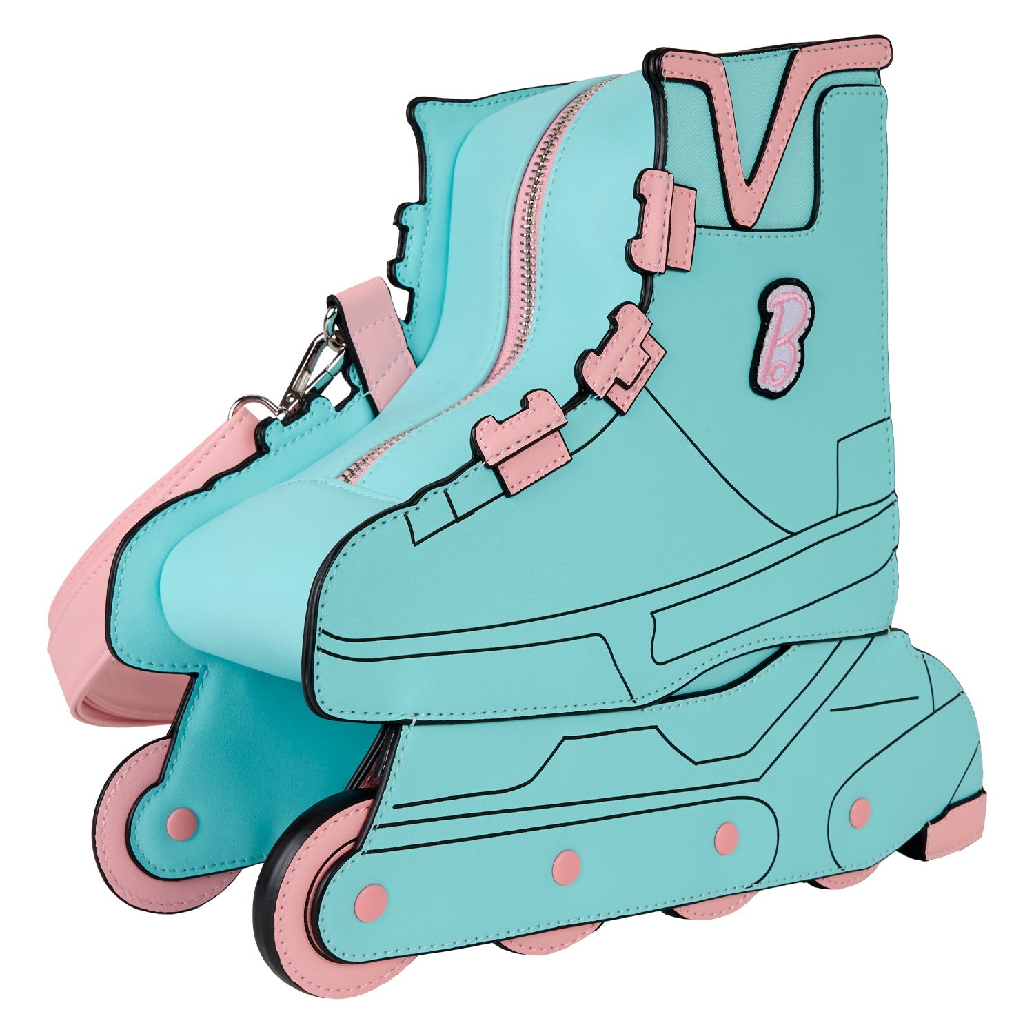 Loungefly x Mattel Classic Barbie Figural Skate Crossbody Bag - GeekCore