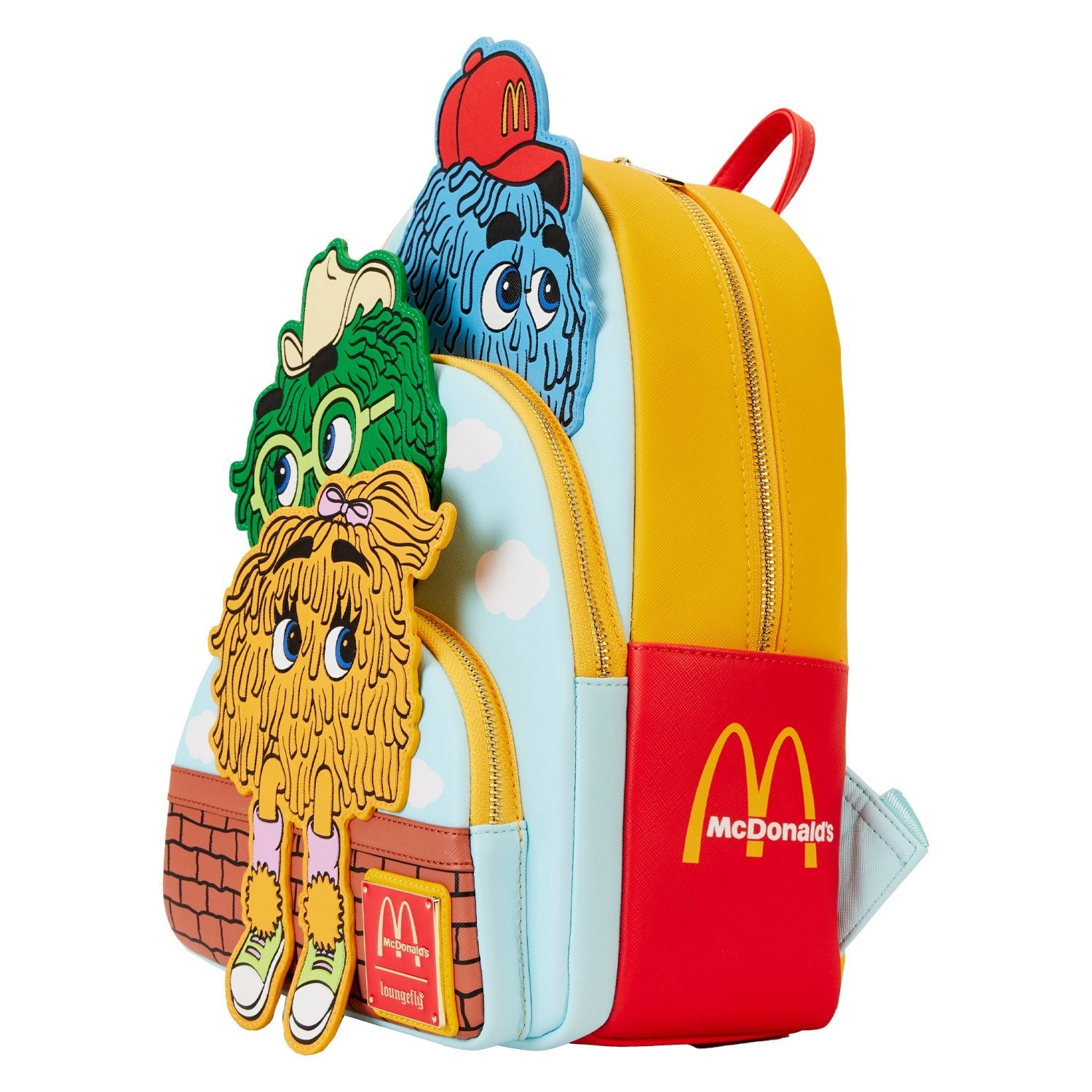Loungefly x McDonalds Fry Guys Triple Pocket Mini Backpack - GeekCore