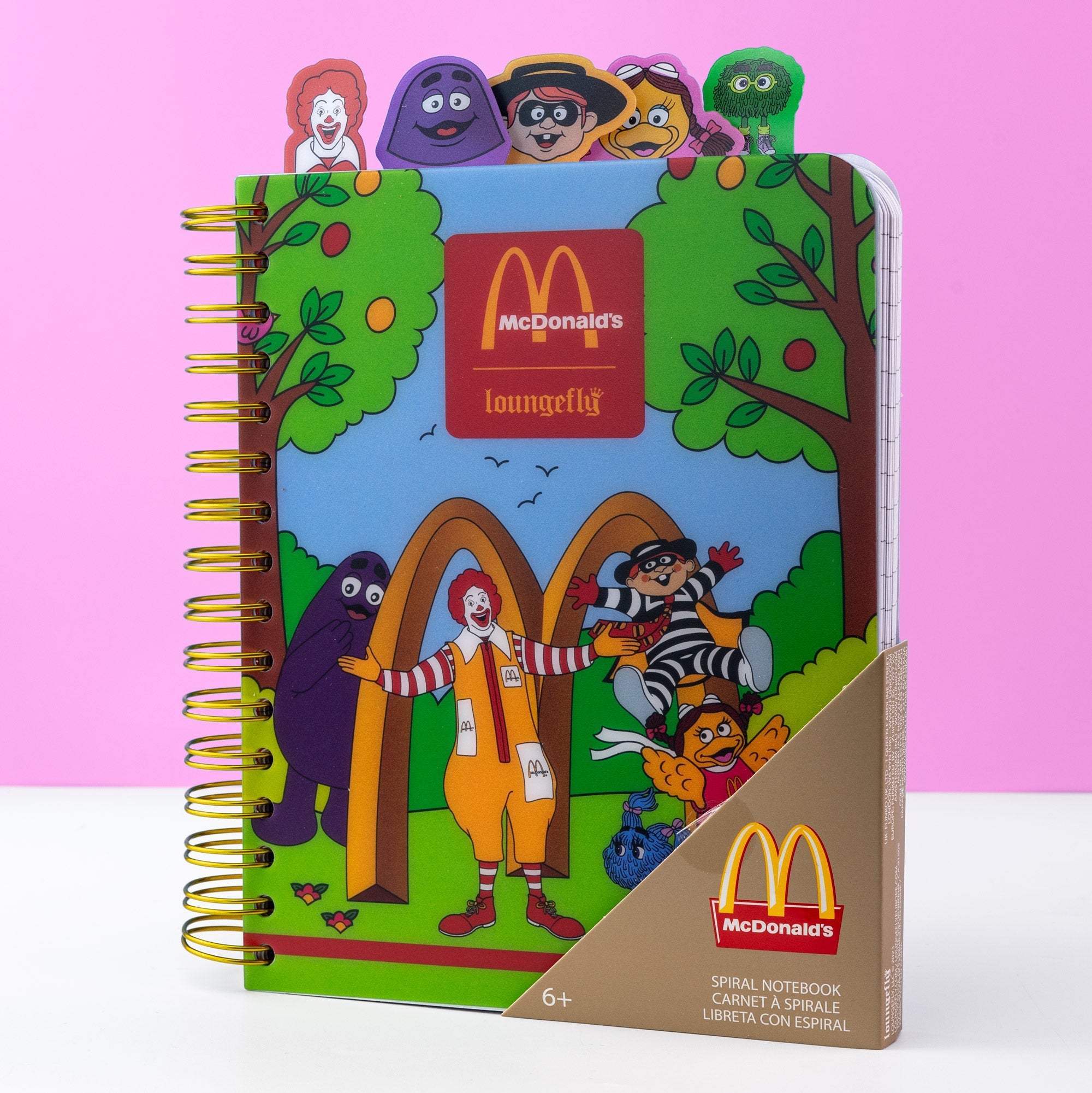 Loungefly x McDonalds Gang Tab Spiral Notebook Journal - GeekCore