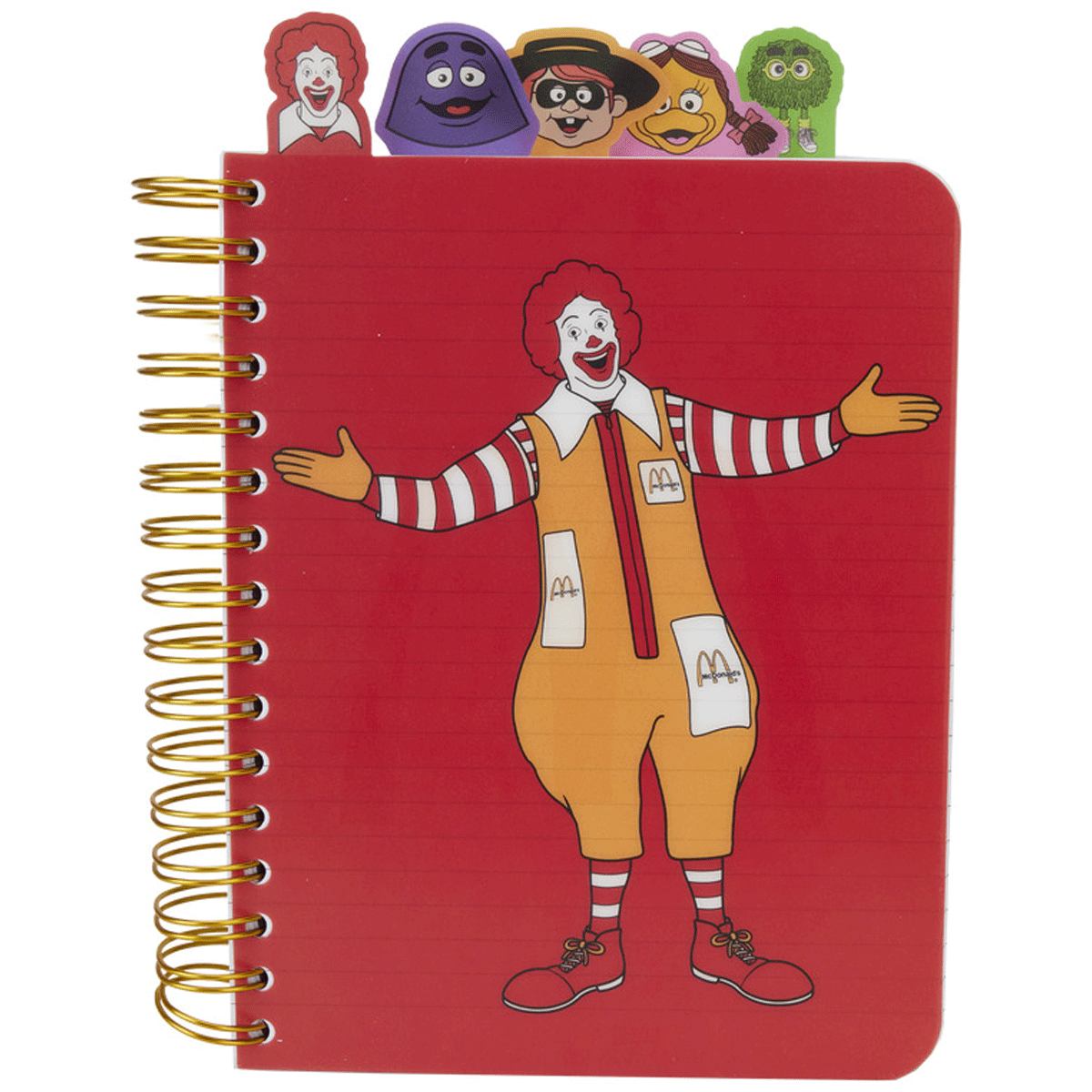 Loungefly x McDonalds Gang Tab Spiral Notebook Journal - GeekCore