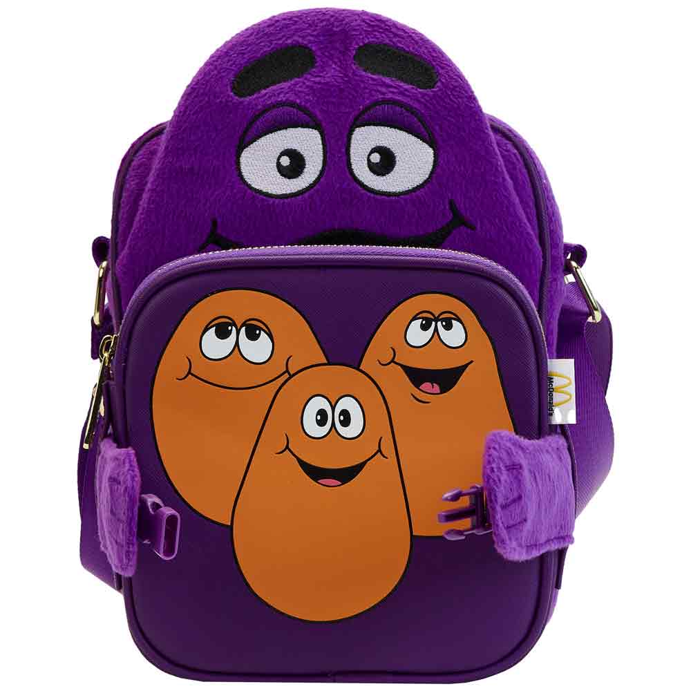 Loungefly x McDonalds Grimace Cosplay Crossbody Bag - GeekCore