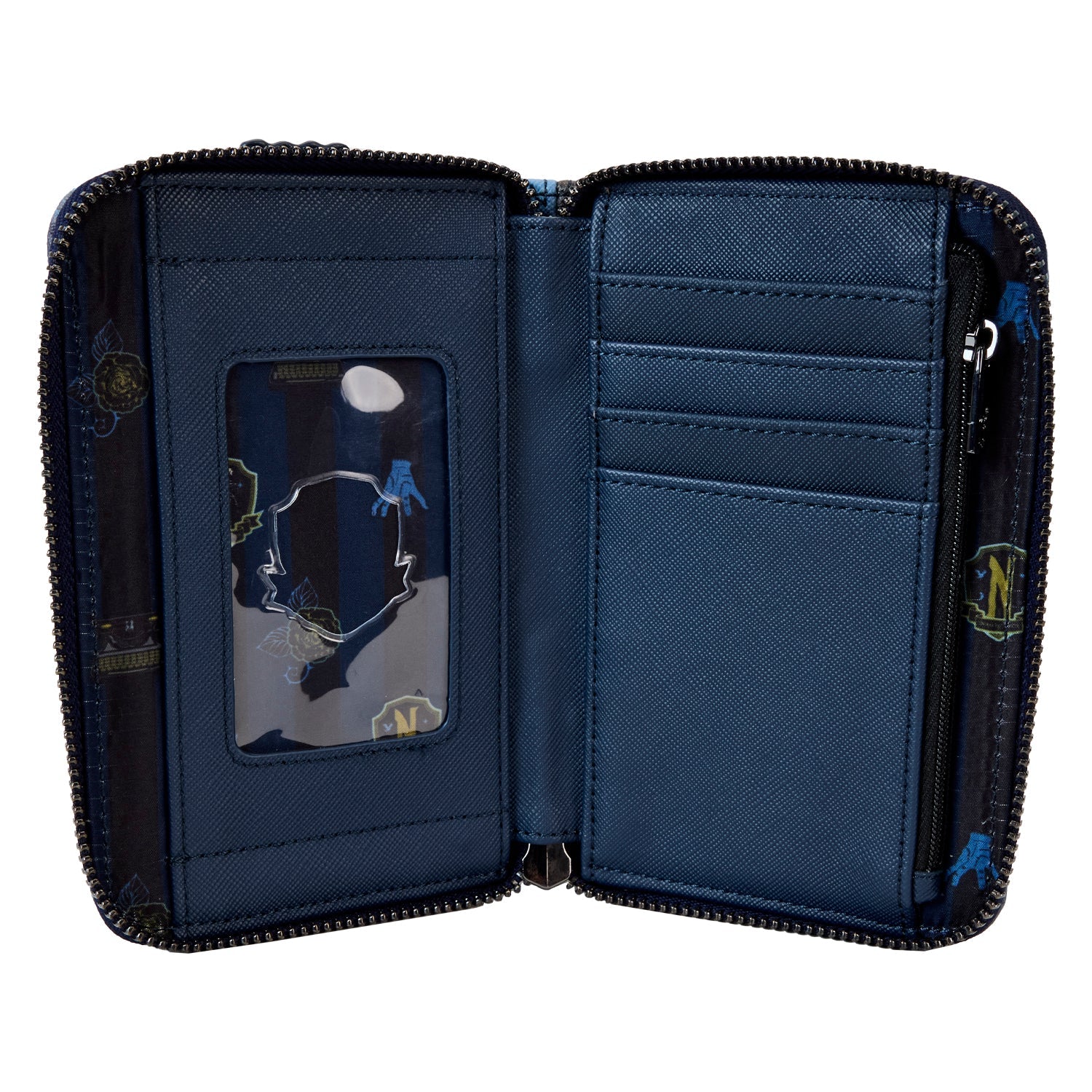 Loungefly x MGM Wednesday Nevermore Castle Zip Around Wallet - GeekCore