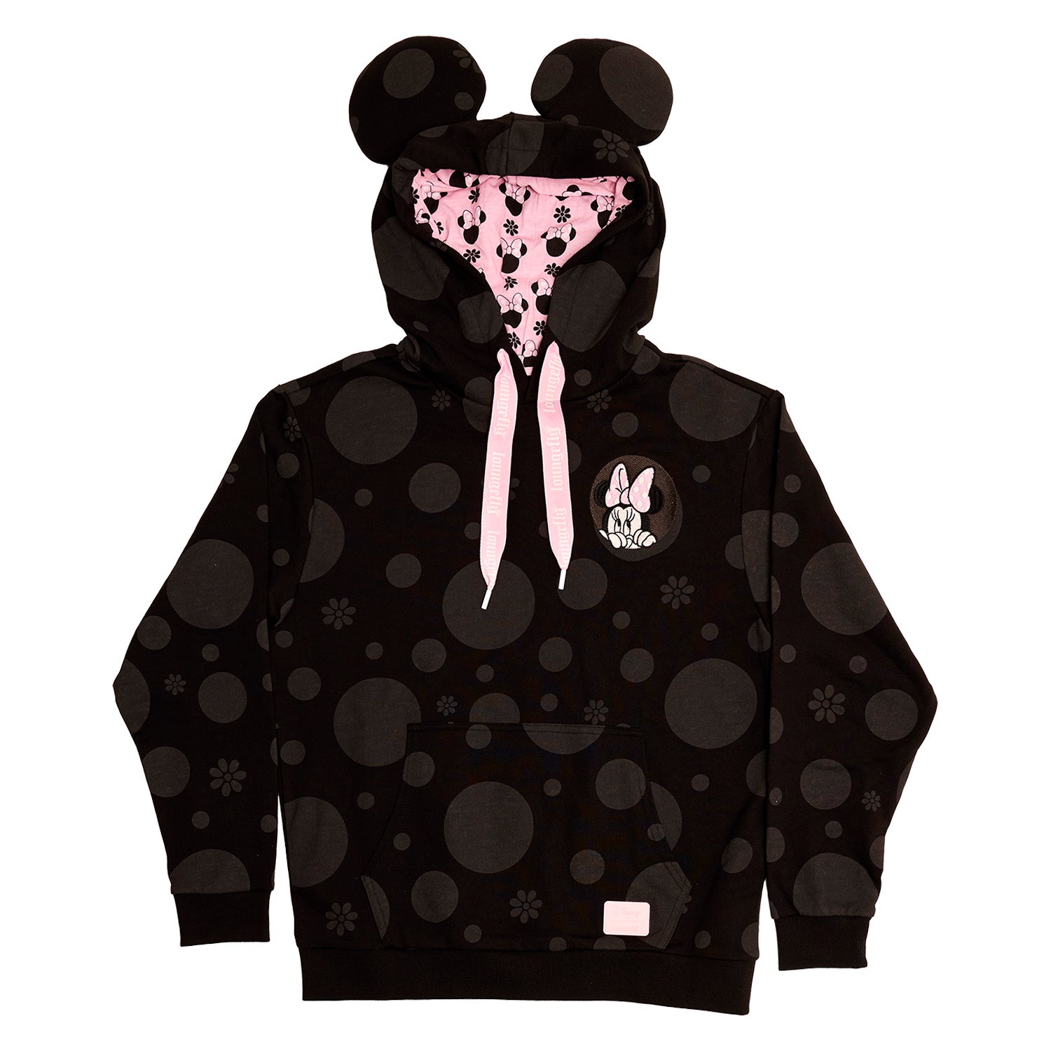 Loungefly x Minnie Rocks the Dots Florals Unisex Hoodie - GeekCore