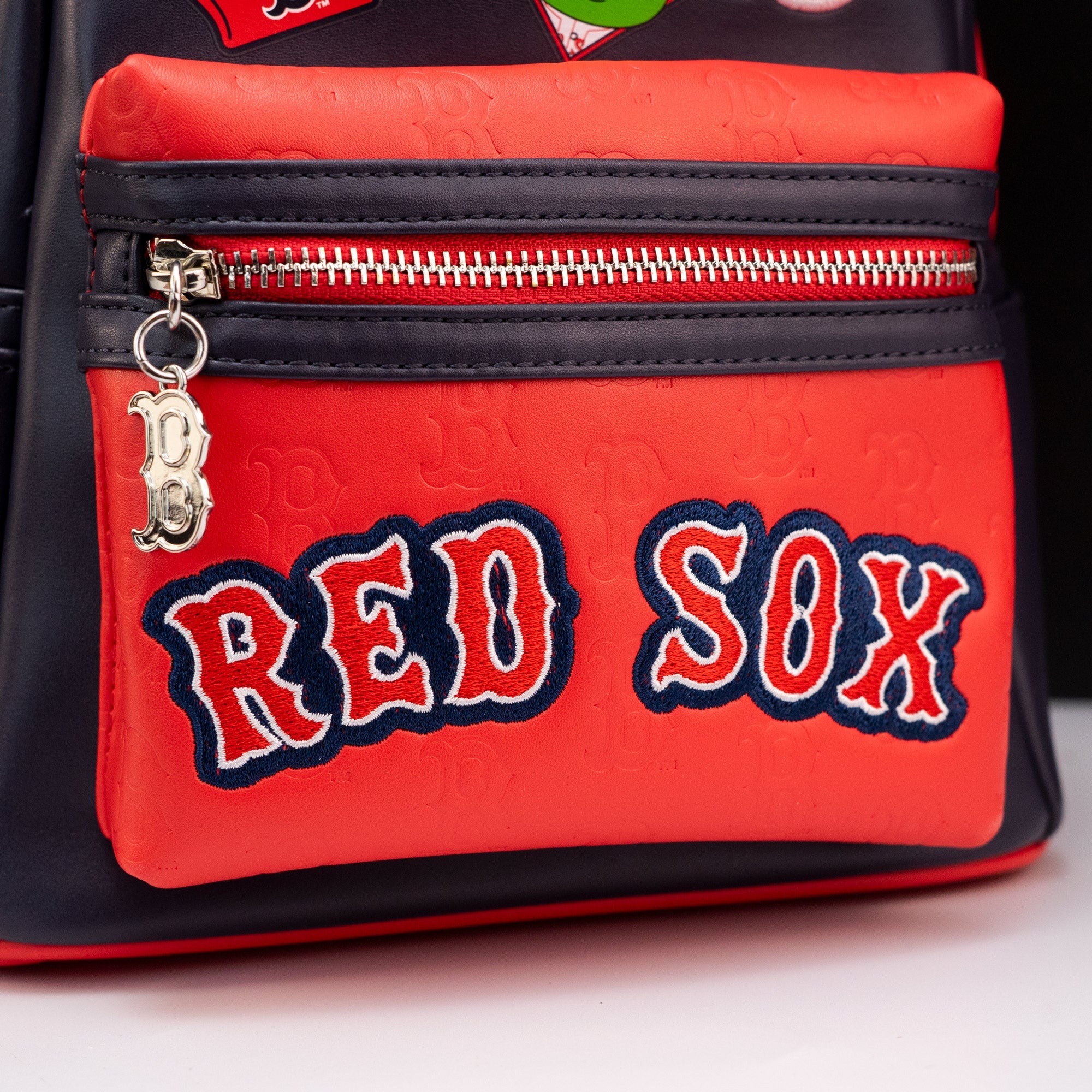 Loungefly x MLB Boston Red Sox Patches Mini Backpack - GeekCore