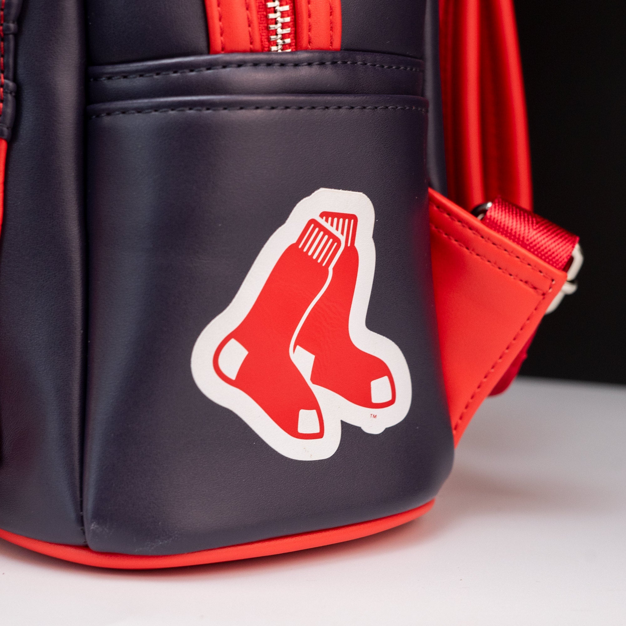 Loungefly x MLB Boston Red Sox Patches Mini Backpack - GeekCore