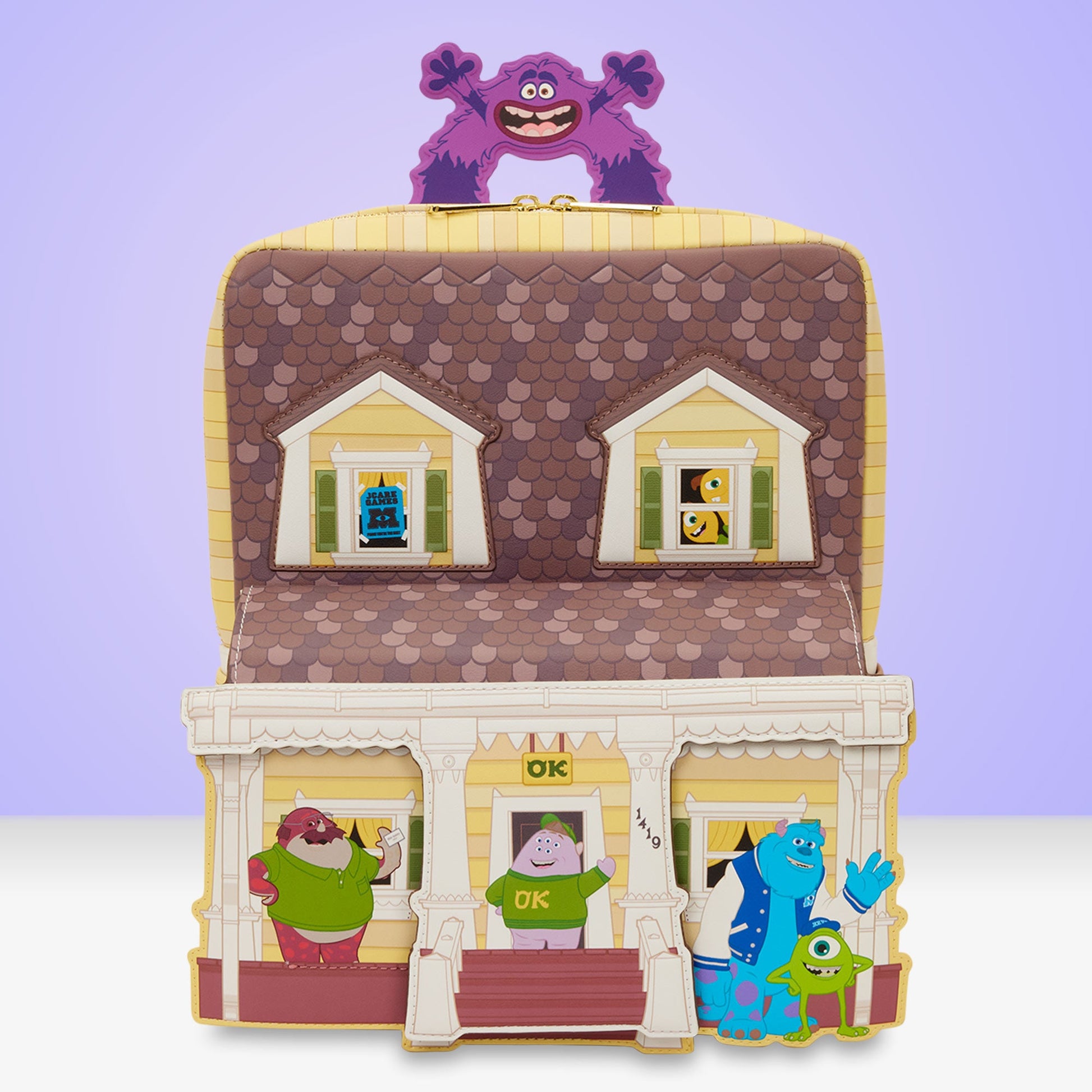 Loungefly x Monsters University Oozma Kappa House Figural Mini Backpack - GeekCore