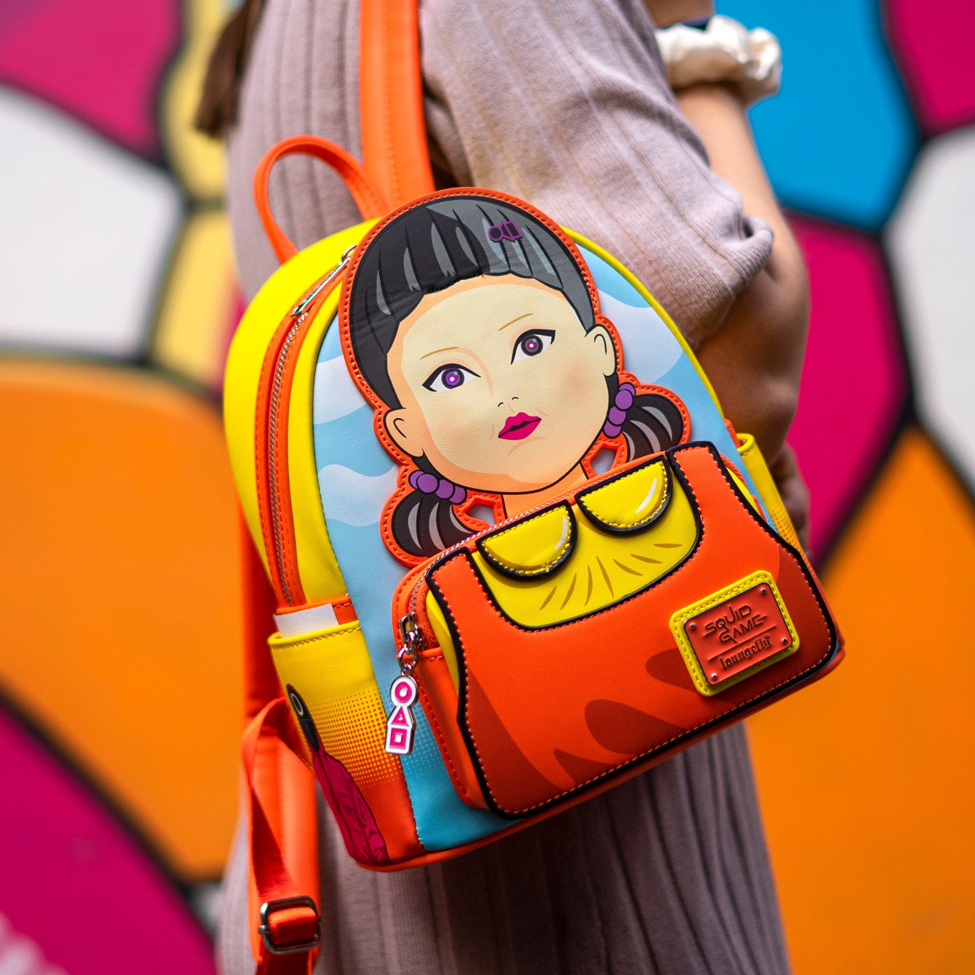 Loungefly x Netflix Squid Game Red Light, Green Light Mini Backpack - GeekCore