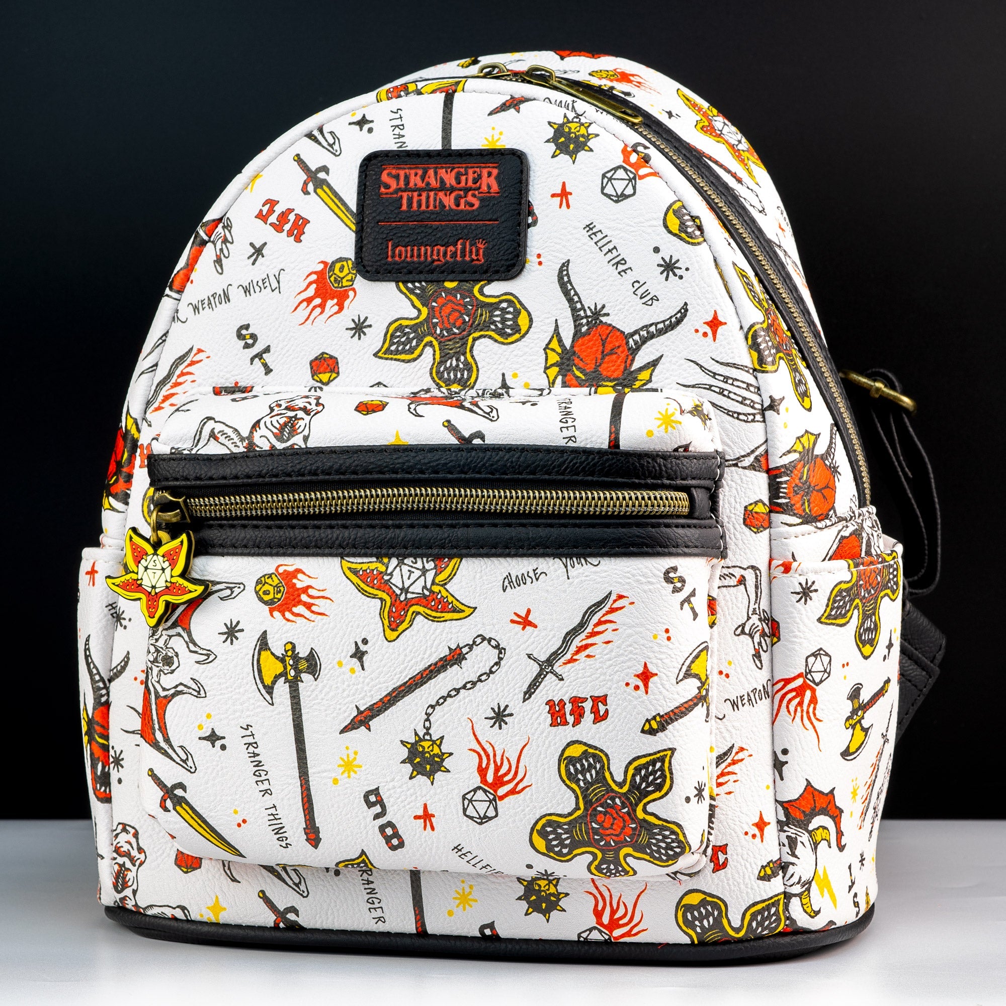 Loungefly x Netflix Stranger Things Hellfire Club Icons Mini Backpack - GeekCore