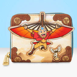 Loungefly x Nickelodeon Avatar: The Last Airbender Aang Zip Around Wallet - GeekCore