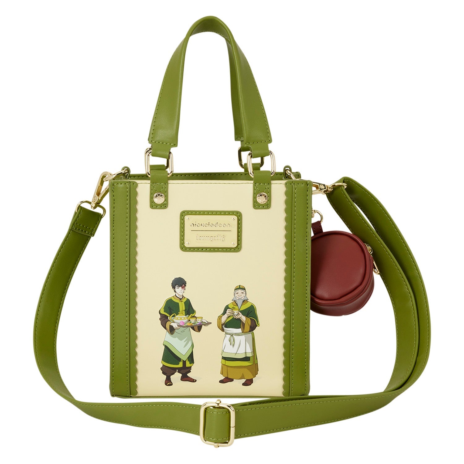 Loungefly x Nickelodeon Avatar: The Last Airbender Jasmine Dragon Tote Crossbody Bag with Coin Bag - GeekCore