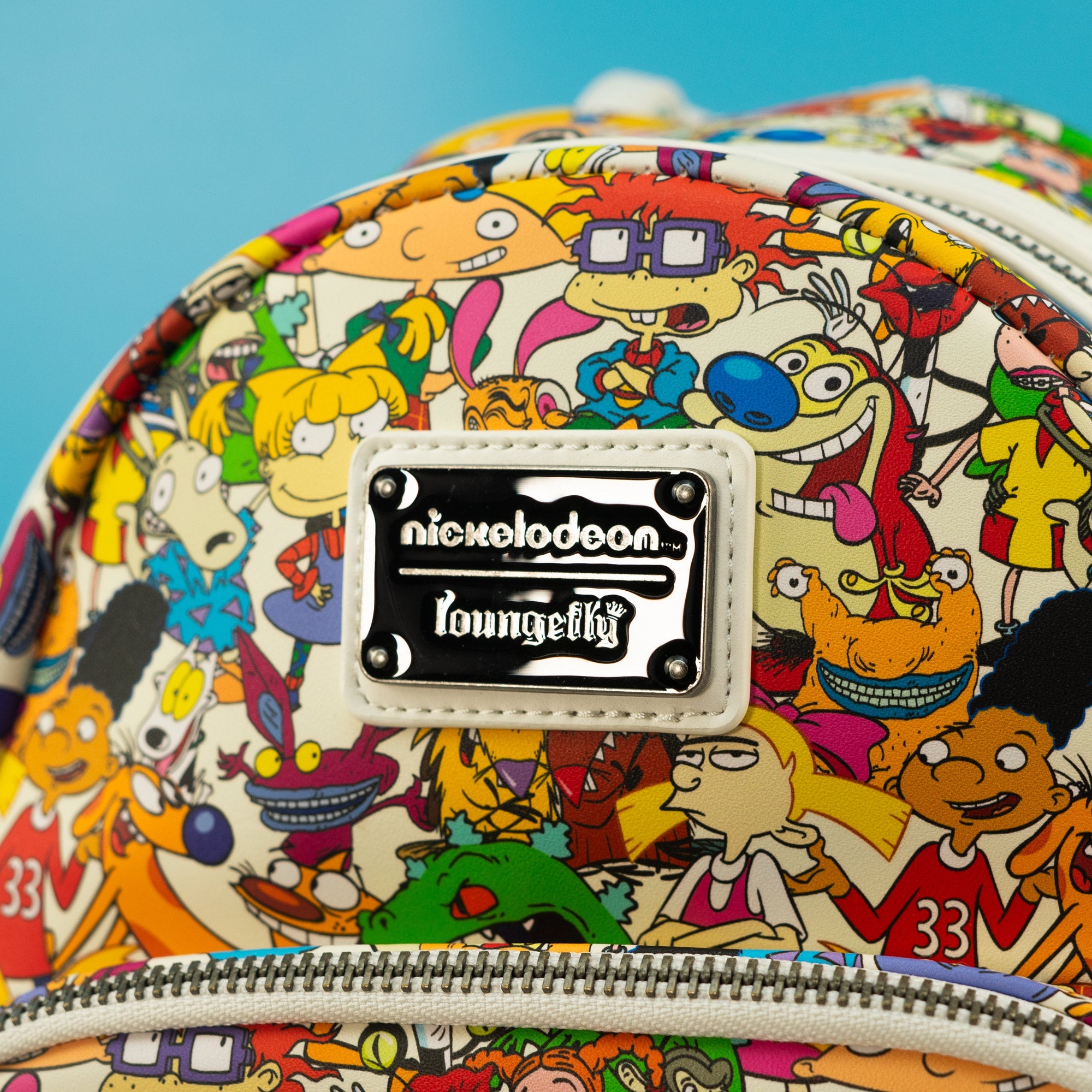 Loungefly x Nickelodeon Nick Rewind Gang All Over Print Mini Backpack - GeekCore