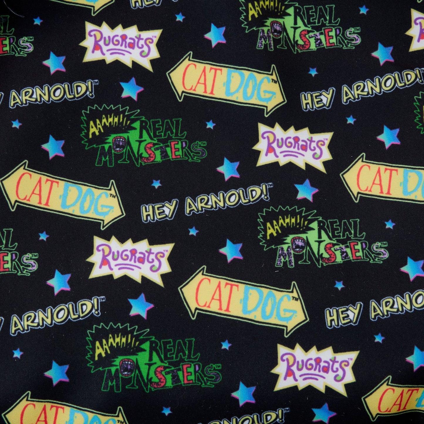 Loungefly x Nickelodeon Retro AOP Full Size Nylon Backpack - GeekCore