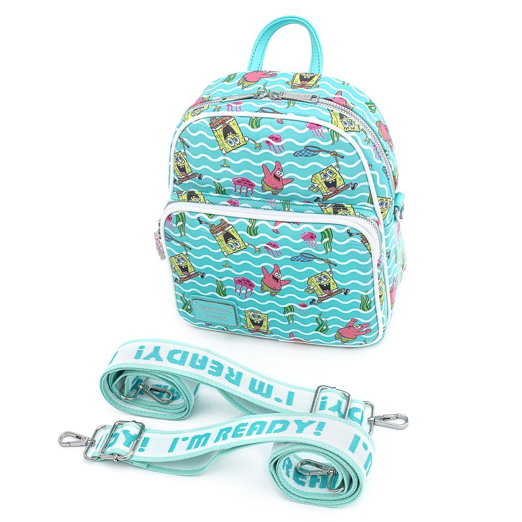 Loungefly X Nickelodeon Spongebob Jelly Fishing Convertible Mini Backpack - GeekCore