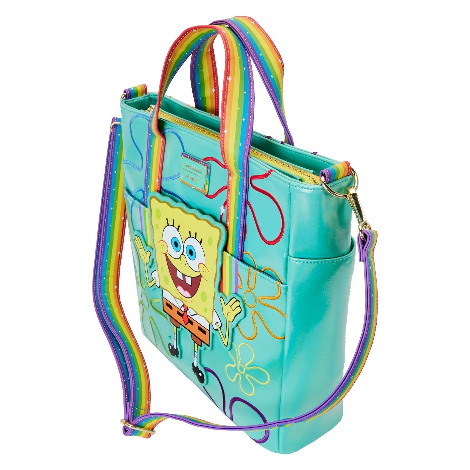 Loungefly x Nickelodeon SpongeBob SquarePants Imagination Convertible Tote Bag - GeekCore
