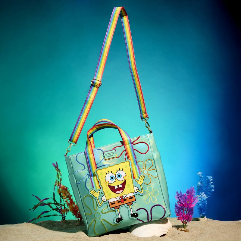 Loungefly x Nickelodeon SpongeBob SquarePants Imagination Convertible Tote Bag - GeekCore
