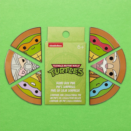 Loungefly x Nickelodeon TMNT Character Pizza Slices Blind Box Mystery Pin - GeekCore