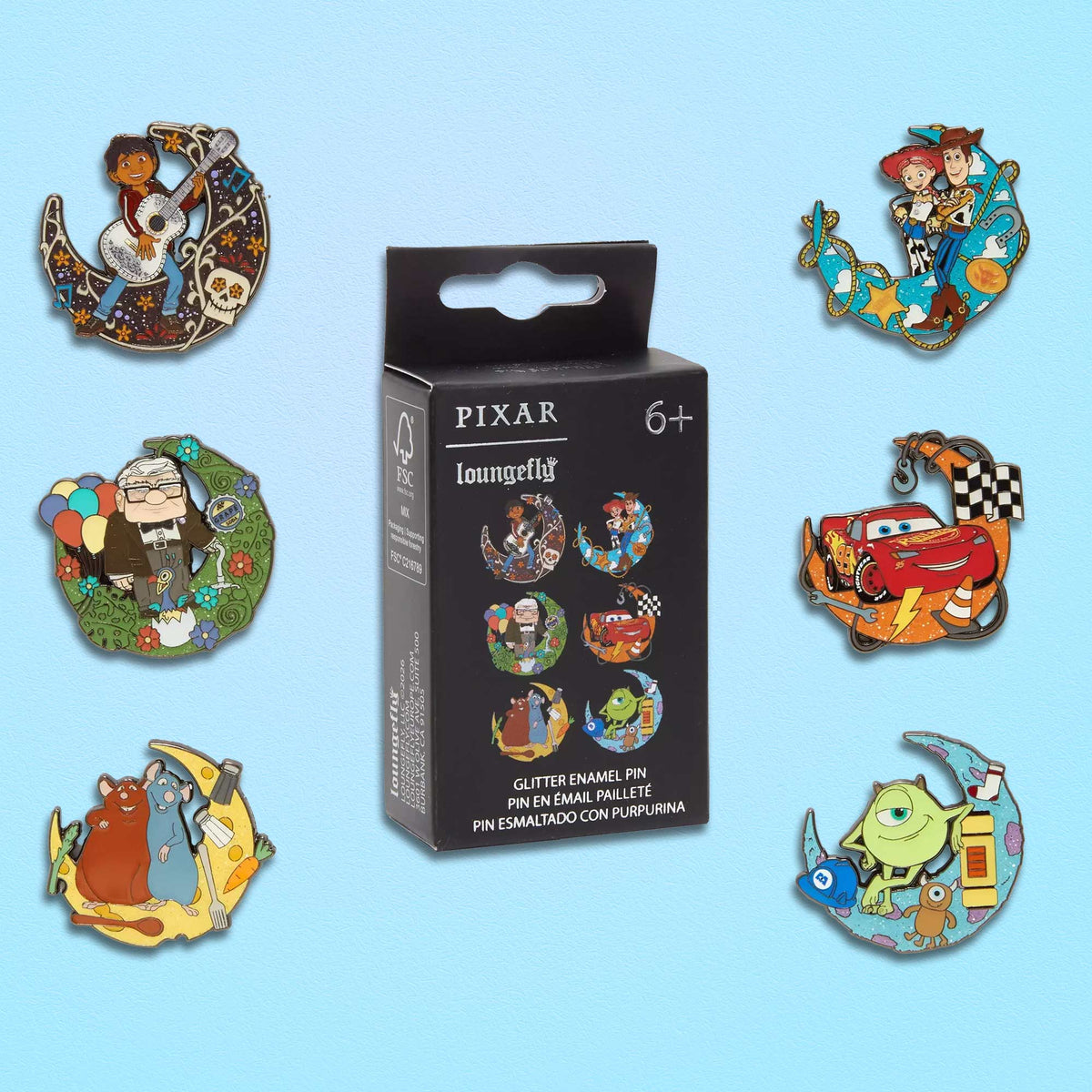 Loungefly x Pixar Character Moons Blind Box Mystery Pin - GeekCore