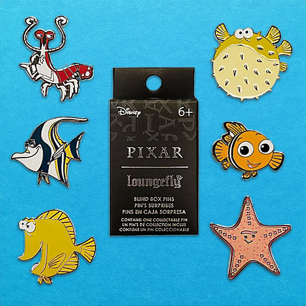 Loungefly x Pixar Finding Nemo Fish Tank Buddies Blind Box Mystery Pin - GeekCore