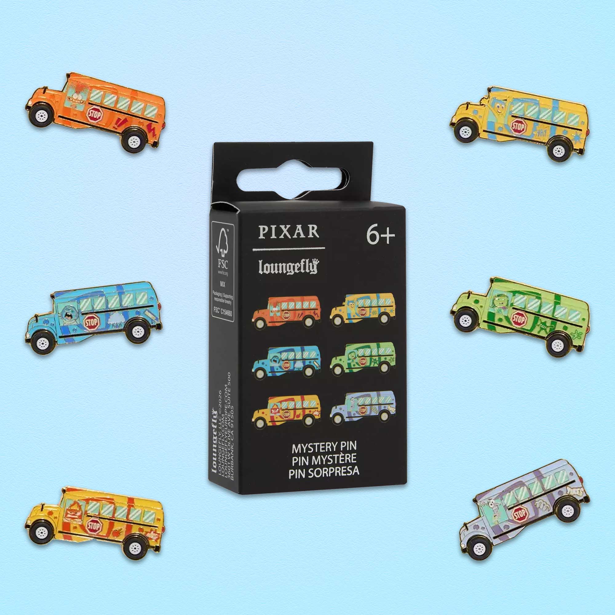 Loungefly x Pixar Inside Out Bus Blind Box Mystery Pin - GeekCore