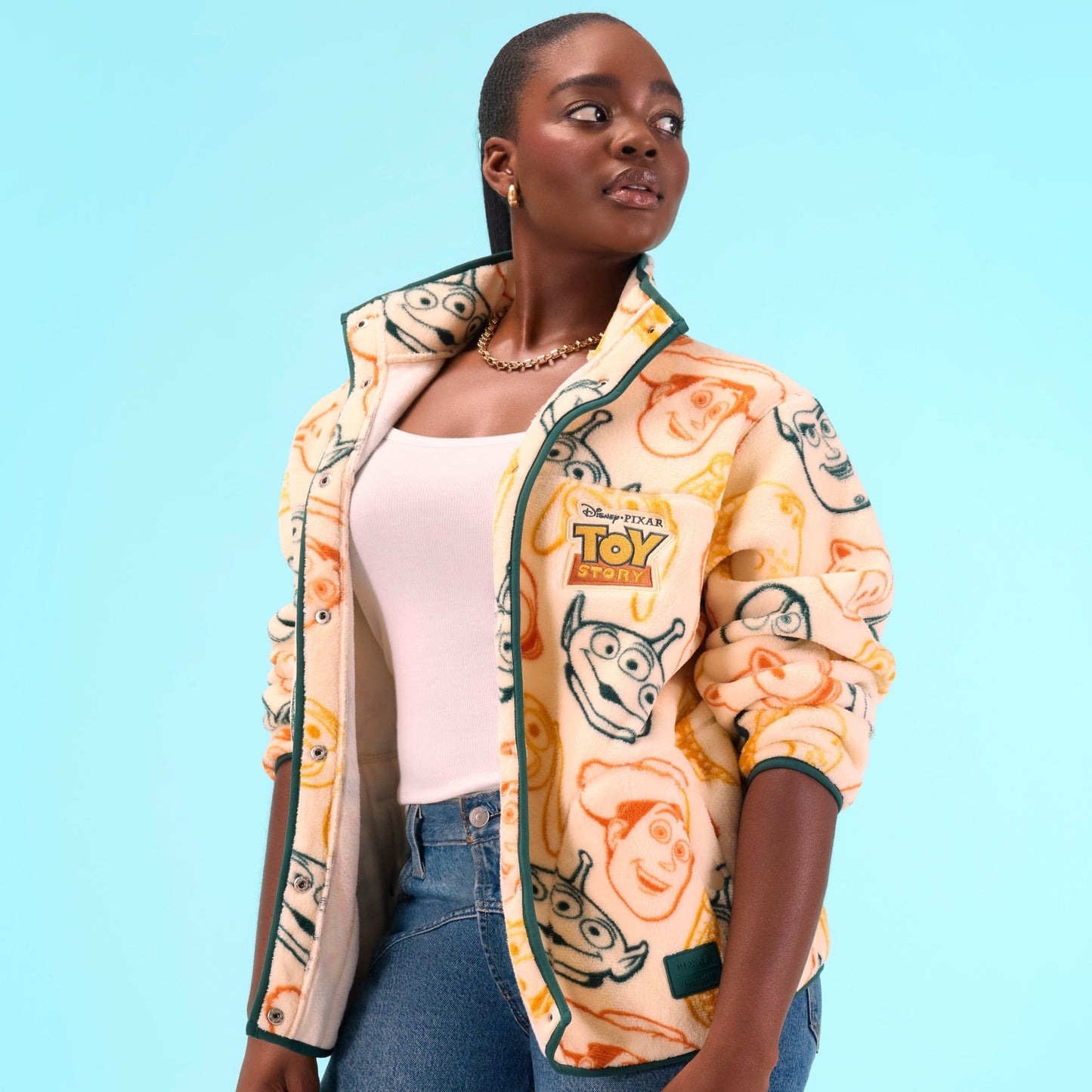 Loungefly x Pixar Toy Story 30th Anniversary Snap Front Jacket - GeekCore