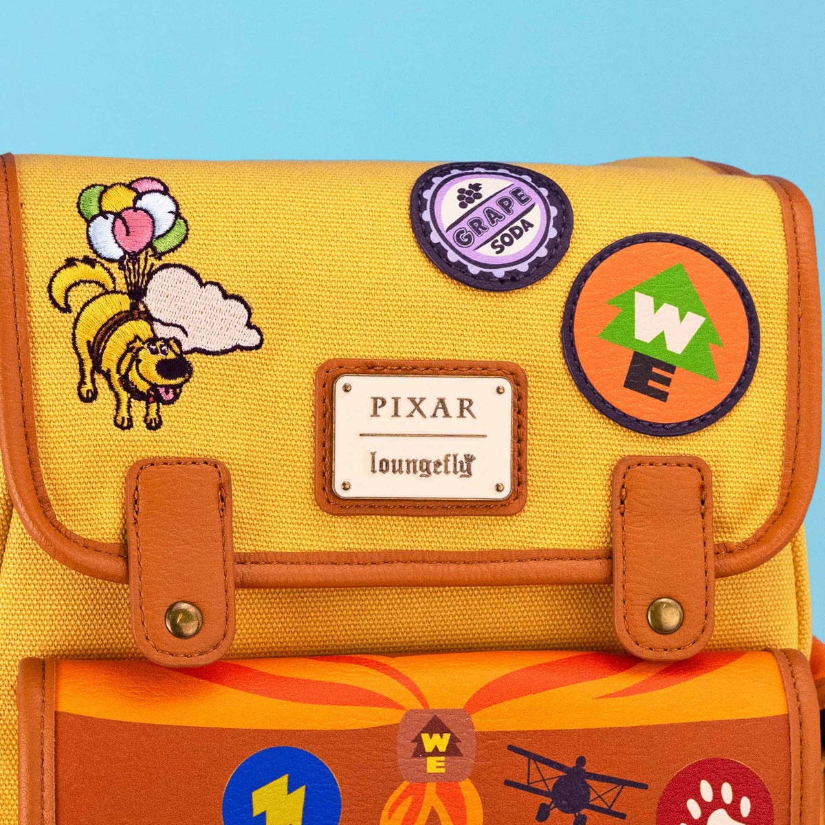 Loungefly x Pixar Up Russell Wilderness Explorer Patches Mini Backpack - GeekCore
