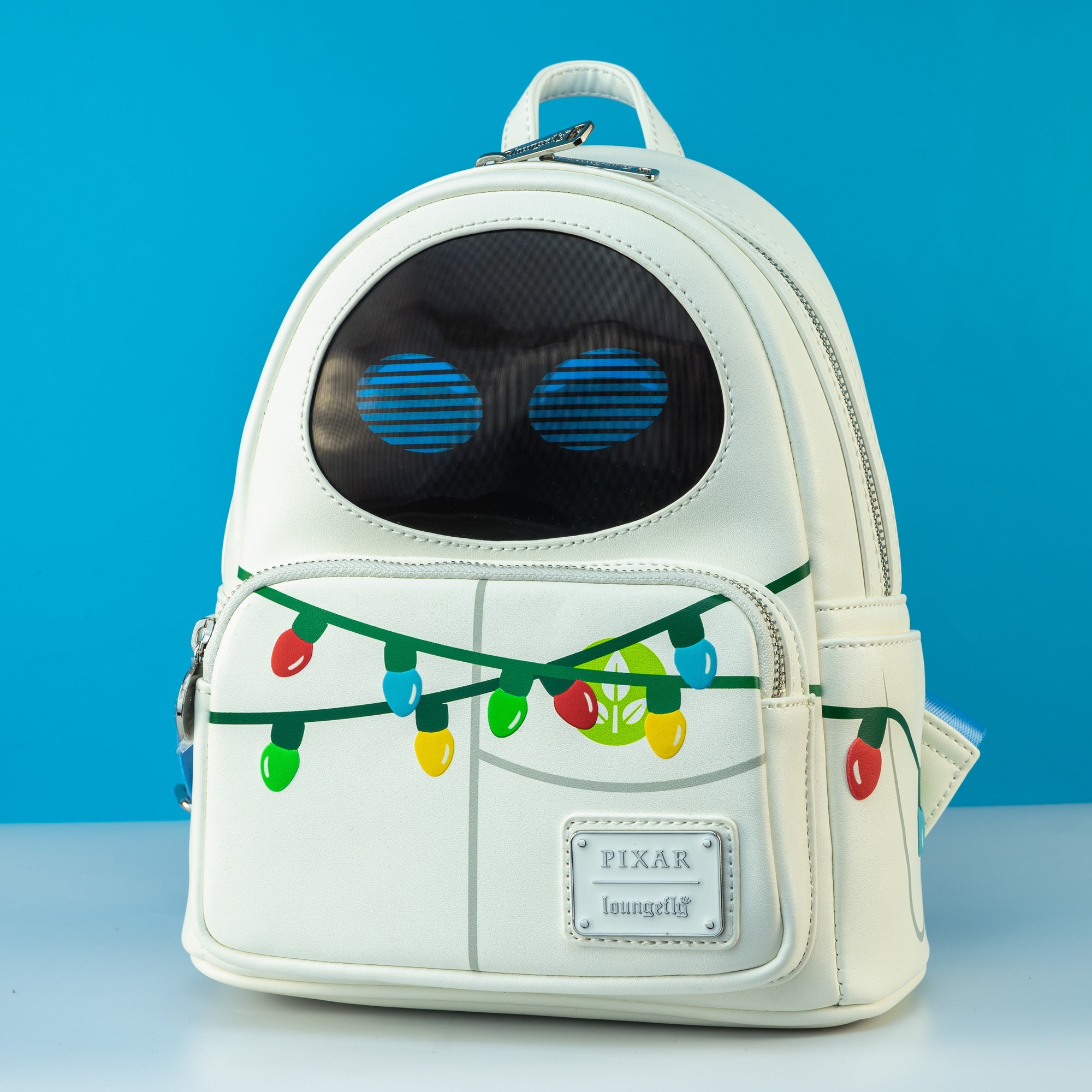 Loungefly x Pixar WALLE Eve Wearing Lights Cosplay Mini Backpack - GeekCore