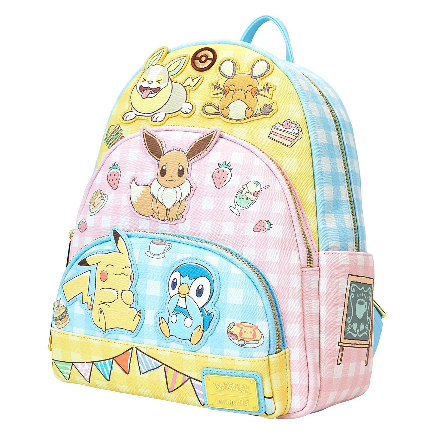 Loungefly x Pokemon Cafe Triple Pocket Backpack - GeekCore